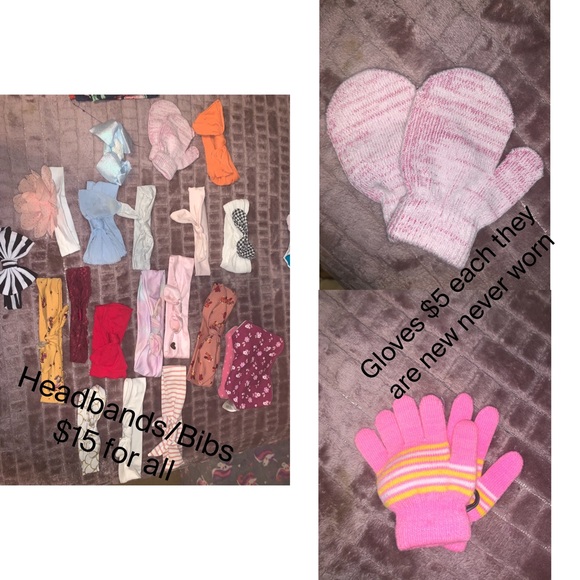 Baby gloves and headbands - Picture 1 of 1